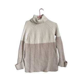 Intermix wool & cashmere knit turtleneck sweater Small